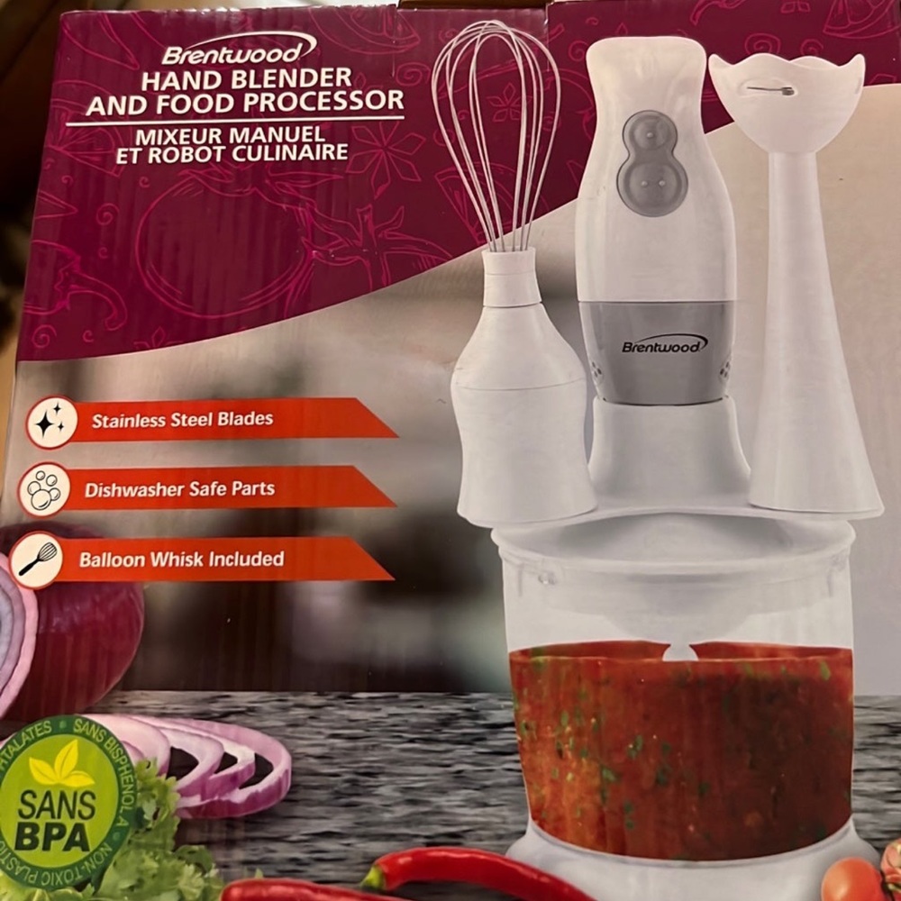 Hand blender, and food processor